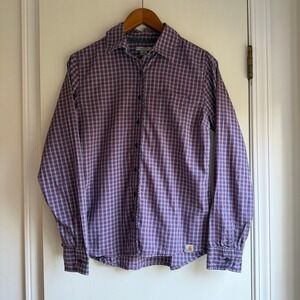Carhartt Women's Plaid Button Down Long Sleeve Shirt Size S
